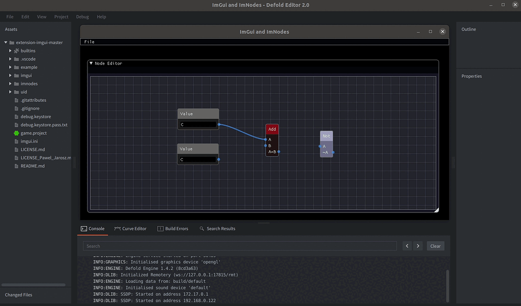 Dear ImGUI + ImNodes extension for Defold for Node Graphs (WIP) - The ...